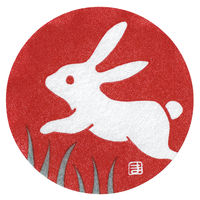 ヘッズ 花うさぎシール-1 HU-1S 1セット(400枚:40枚×10パック)