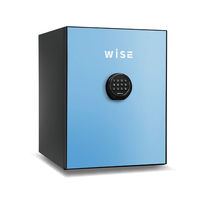 【設置込】 ディプロマット WISEプレミアムセーフ テンキー式耐火金庫 （60分耐火） 36L ライトブルー WS500ALB 1台（直送品）