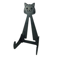エポックケミカル 猫のお皿立てブラック RMCSBK350 3個（直送品）