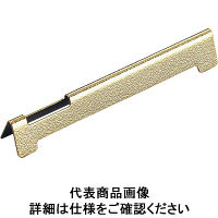 18-8ナイフ＆フォーク箸レストルーフ型 梨地 金仕上げ ONI4503 遠藤商事（取寄品）