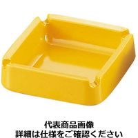 エンテック メラミン カラー灰皿 A-270 正角レスト付〈黄〉 PHI66YE（取寄品）