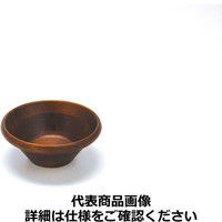 ヤマコー 天然木サラダボウル こげ茶14cm PSLL901（取寄品）