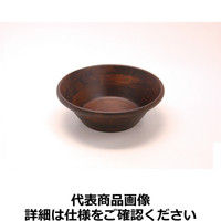 ヤマコー 天然木サラダボウル こげ茶24cm PSLL905（取寄品）