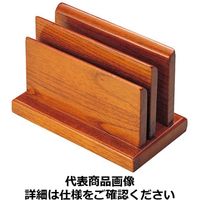 ヤマコー 木製ハイブラウン W型メニュースタンド15239 PSTE101 1個