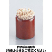 ヤマコー 木製 丸型楊枝立 15251（ブラウン） PYC39（取寄品）