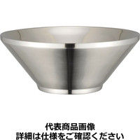 18-8 二重ラーメン丼 切立型 RLCD201 三宝産業（取寄品）