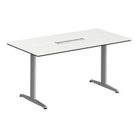オカムラ リフティオ ハイテーブル/矩形/配付 ホワイト 4L17WG MR96（直送品）
