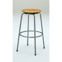 オカムラ 回転ハイスツール木座 ナチュラル 8110HW W681（直送品）