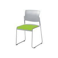 オカムラ パイプチェアグレー ライムグリーン 8118GZ FSF5（直送品）