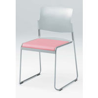 オカムラ パイプチェアグレー ライトローズ 8118GZ P331（直送品）