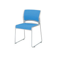 オカムラ スタッキングチェア ブルー 8127ZZ FEG9（直送品）