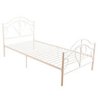 ファミリー・ライフ エレガンスベッド ホワイト 幅1050×奥行2030×高さ1060mm 1台（直送品）