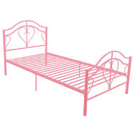 ファミリー・ライフ エレガンスベッド ピンク 幅1050×奥行2030×高さ1060mm 1台（直送品）