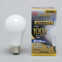 アイリスオーヤマ LED電球 E26 全方向タイプ 昼光色 100形相当（1600lm） LDA14D-G/W-10T5（直送品）