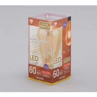 アイリスオーヤマ LEDフィラメント電球 琥珀調 キャンドル色60形相当（810lm） LDF7C-G-FK（直送品）