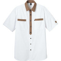 カーシーカシマ 半袖ニットシャツ ホワイト MS CSY170（取寄品）