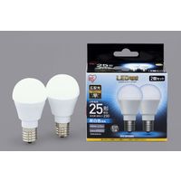 アイリスオーヤマ LED電球 E17 広配光タイプ 2P 昼白色 25形相当（230lm） LDA2N-G-E17-2T52P 1個