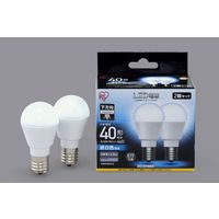 アイリスオーヤマ LED電球 E17 直下タイプ 2P 昼白色 40形相当（440lm） LDA4N-H-E17-4T52P 1個