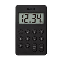 タニタ（TANITA） デジタルタイマー100分計 ブラック TD415 キッチンタイマー 1個