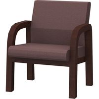 オカムラ 木製安楽椅子 ライトブラウン 610幅×605奥行×720高さ（mm） 8149MA FW59（直送品）