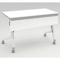 オカムラ Cardo サイドフォールドテーブル ホワイト+ホワイト 1200幅×600奥行×720高さ（mm） 81F4AF MW23（直送品）