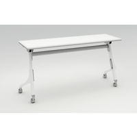 オカムラ Cardo サイドフォールドテーブル ホワイト+ホワイト 1500幅×450奥行×720高さ（mm） 81F4AW MW23（直送品）