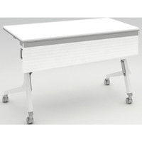 オカムラ Cardo サイドフォールドテーブル ホワイト+ホワイト 1200幅×600奥行×720高さ（mm） 81F4BF MW23（直送品）