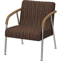 オカムラ 8312応接 安楽椅子 ブラウン 602幅×690奥行×725高さ（mm） 8312AA FDR5（直送品）