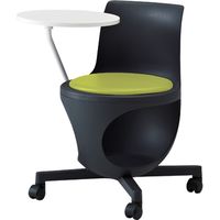 オカムラ e-chairタブレット付パッド付 ライムグリーン 602幅×663奥行×440座高×710高さ（mm） 9314BC PD32（直送品）
