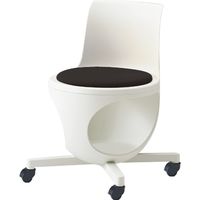 オカムラ e-chairタブレットなしパッド付 ブラックベリー 470幅×500奥行×446座高×716高さ（mm） 9314JA F013（直送品）