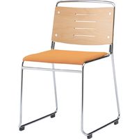 オカムラ AZチェア アプリコット 450幅×555奥行×740高さ×440座高（mm） 9372AZ PB29（直送品）