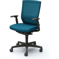 C497ZS FHB5 |オカムラ エスクードメッシュチェアハイ可動肘付 ターコイズブルー（直送品）
