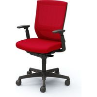 C497ZS FHB8 |オカムラ エスクードメッシュチェアハイ可動肘付 レッド（直送品）