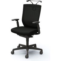 C498ZR FHB1 |オカムラ エスクードメッシュチェアハイ可動肘付 ブラック（直送品）