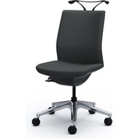 C536BA FBA1 |オカムラ オムネス背クッション肘無ハンガー付 ブラック（直送品）