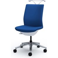 C536YA FEA4 |オカムラ オムネス背クッション肘無ハンガー付 ミディアムブルー（直送品）