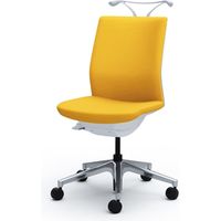 C536YA FGE1 |オカムラ オムネス背クッション肘無ハンガー付 マンゴーイエロー（直送品）