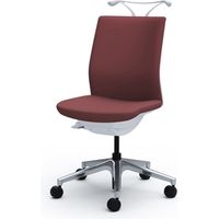 C536YA FGE8 |オカムラ オムネス背クッション肘無ハンガー付 ダークブラウン（直送品）