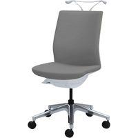 C536YA PB24 |オカムラ オムネス背クッション肘無ハンガー付 チャコールグレー（直送品）