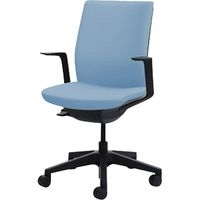 C545BR PB21 |オカムラ オムネス背クッション固定肘ハンガー無 ライトブルー（直送品）