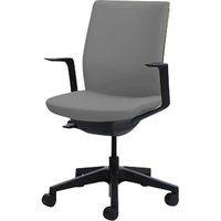 C545BR PB24 |オカムラ オムネス背クッション固定肘ハンガー無 チャコールグレー（直送品）