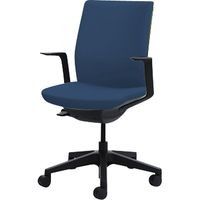 C545BR PB27 |オカムラ オムネス背クッション固定肘ハンガー無 インディゴブルー（直送品）