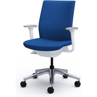 C585YA FEA4 |オカムラ オムネス背クッション可動肘ハンガー無 ミディアムブルー（直送品）