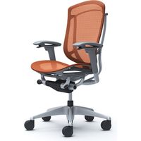 【送料込み】オカムラ コンテッサ オレンジ CC81GA FPH2 オカムラ コンテッサ セコンダ 可動肘 座メッシュ