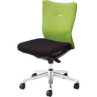 CJ33ZR FAR6 |オカムラ フィーゴチェア ミドルバック肘なし ライムグリーン（直送品）