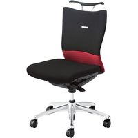 CJ34BR FAM9 |オカムラ フィーゴチェア ミドルバック肘なし レッド+ブラック（直送品）