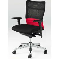 CJ91BR FDM9 |オカムラ フィーゴメッシュチェア 可動肘付 レッド（直送品）