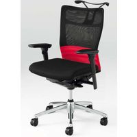 CJ92BR FDM9 |オカムラ フィーゴメッシュチェア 可動肘付 レッド（直送品）
