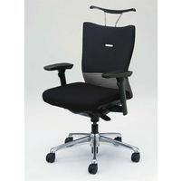 CJ94BR FAM2 |オカムラ フィーゴチェアミドルバックアジャスト肘 ダークグレー+ブラック（直送品）