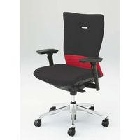 CJ95BR FAM9 |オカムラ フィーゴチェアハイバックアジャスト肘 レッド+ブラック（直送品）